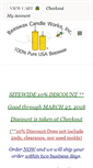 Mobile Screenshot of beeswaxcandleworks.com